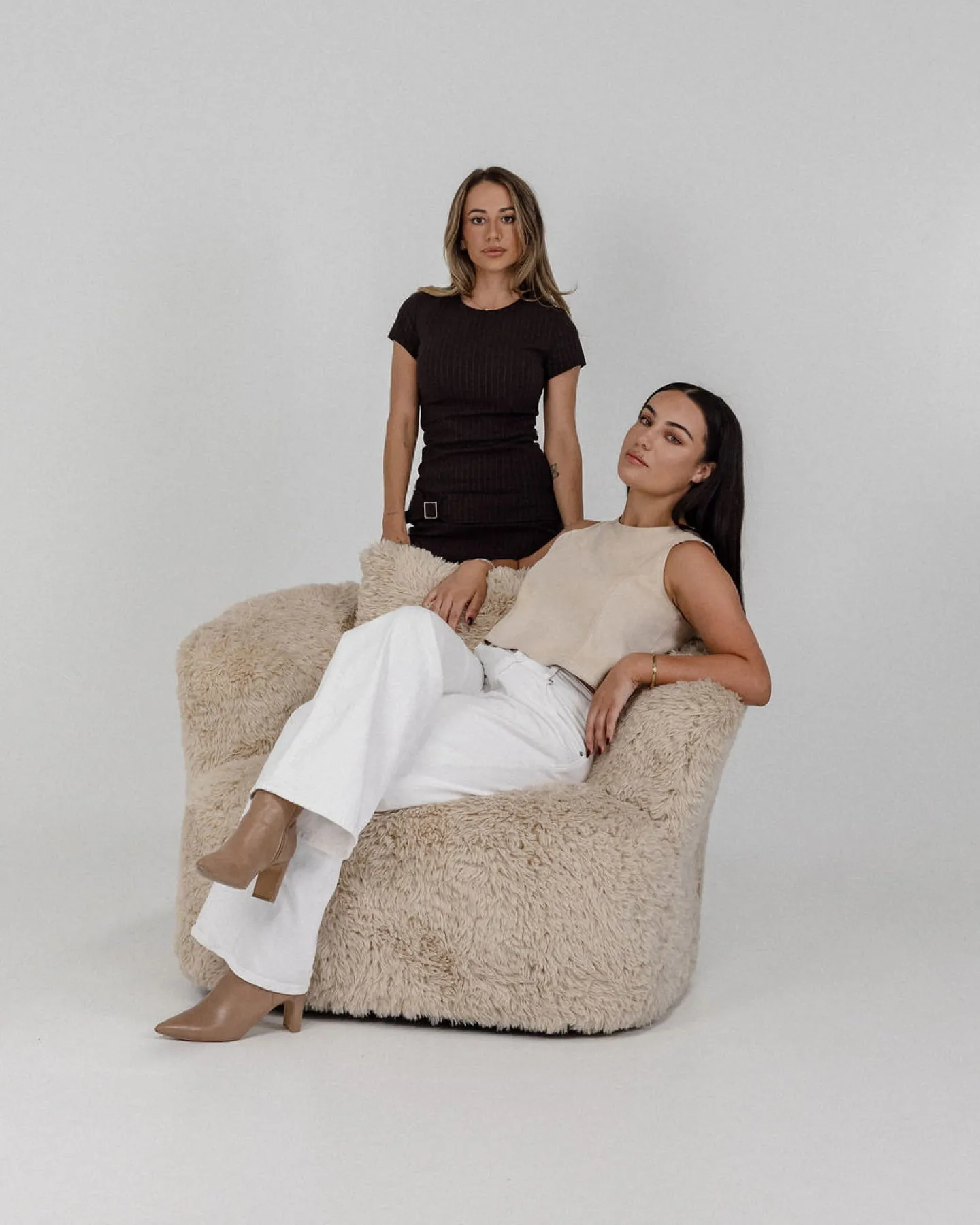 Nina and Jewel, the Flicker Socials team